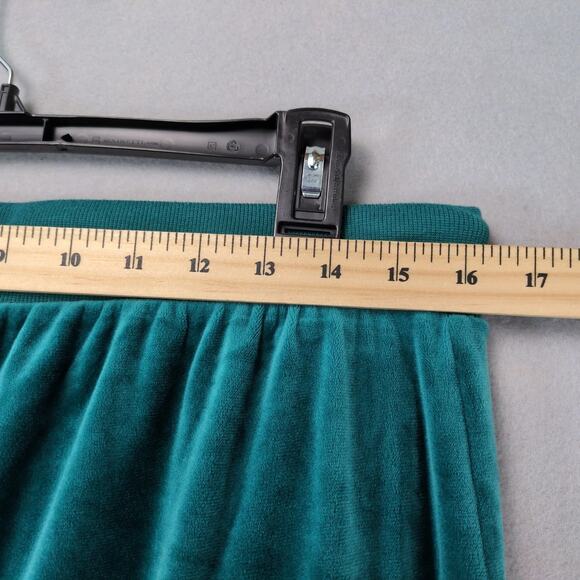 Ashley Blue 2pc Green Velour Tracksuit Women's Plus 1X/2X Sweatshirt Sweatpants - Picture 6 of 10